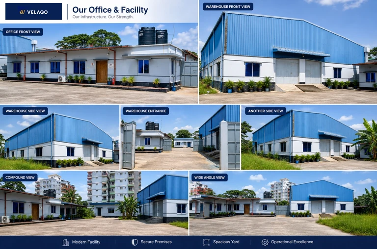 VELAQO LIMITED office, warehouse and facility views